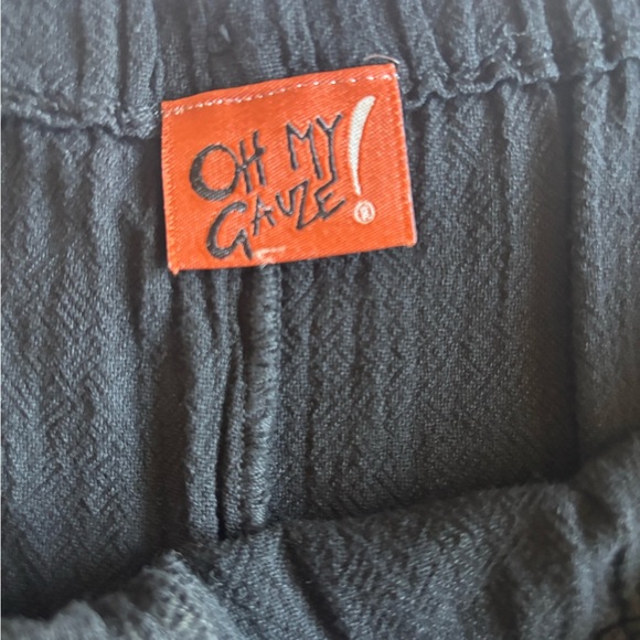 Oh My Gauze! Black Gauze Pants  Size L - Picture 3 of 5